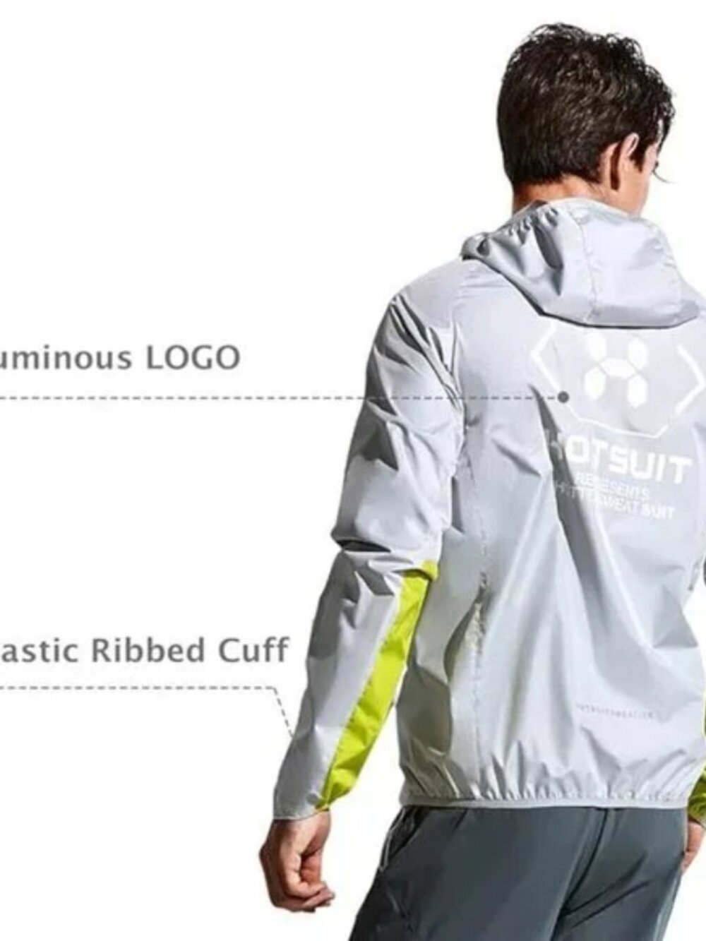 NWT HOTSUIT Men's Long Sleeve Sauna Jacket - Picture 3 of 14
